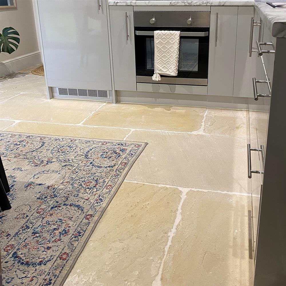 Gironde flax natural sandstone floor tiles